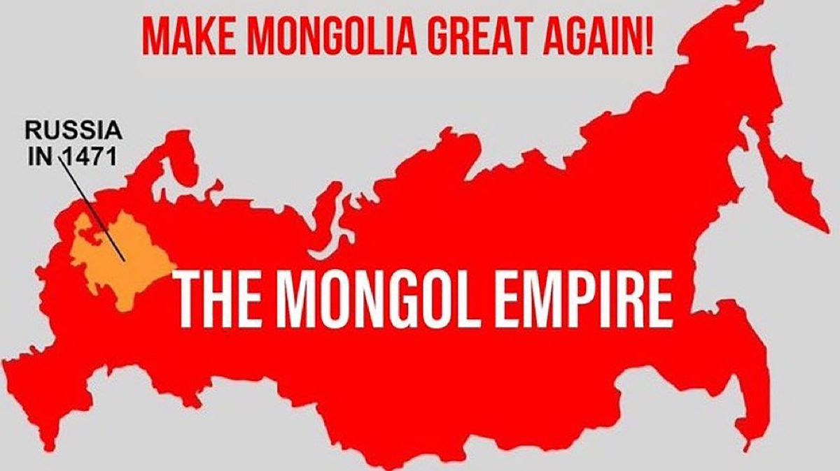 Mongolský exprezident setřel Rusko svou imperiální mapou